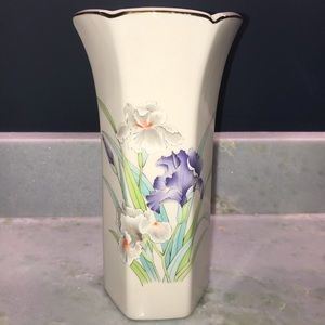 VTG Japanese Iris Bouquet Vase by Otagiri